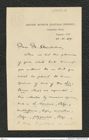 Nachlass Franz Steindachner, Brief von G. A. Boulenger an Franz Steindachner (11.11.1909), Inv.Nr. 49.03, Seite 1